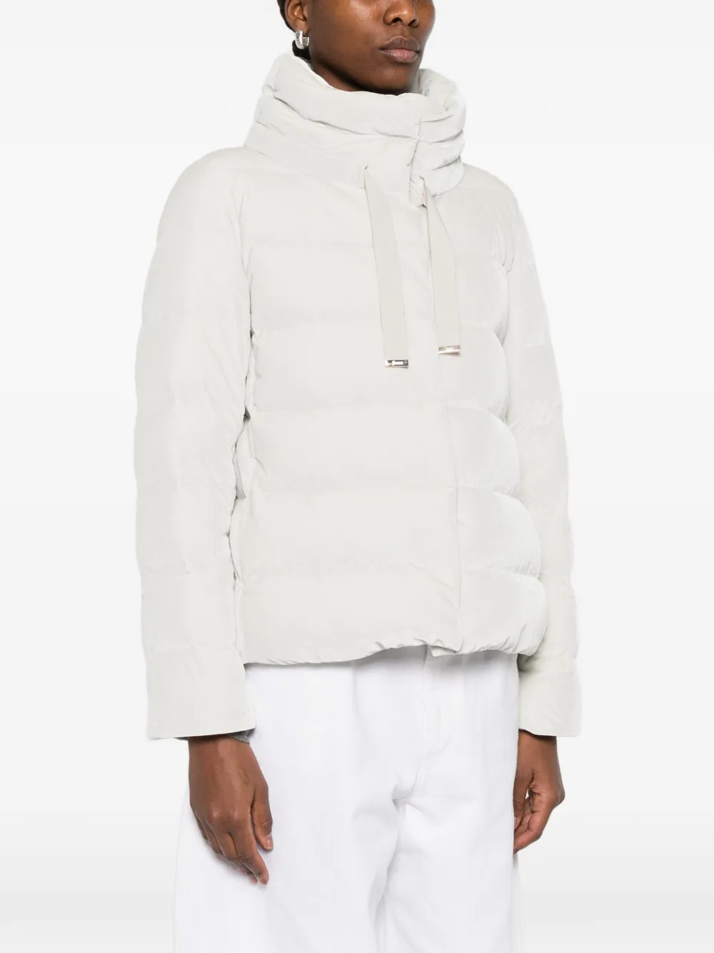 Herno Donsjack met trechterhals Beige