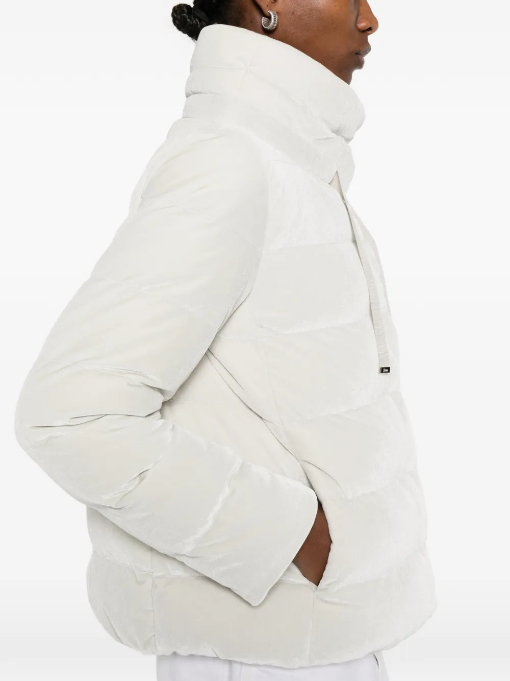 Herno Donsjack met trechterhals Beige