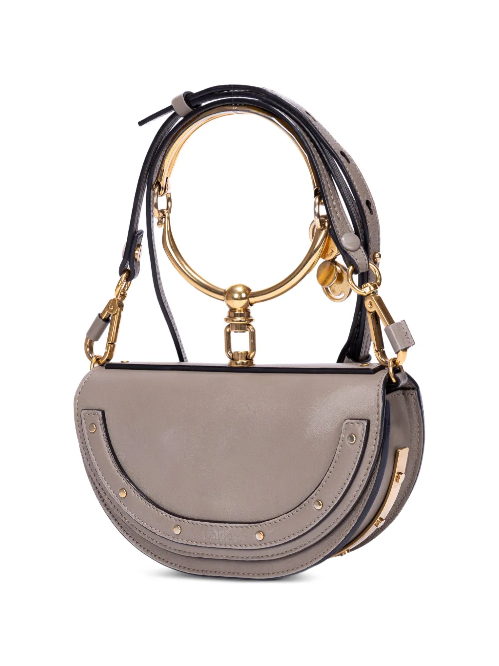 Nile Bracelet Metallic-Handle Tote Bag