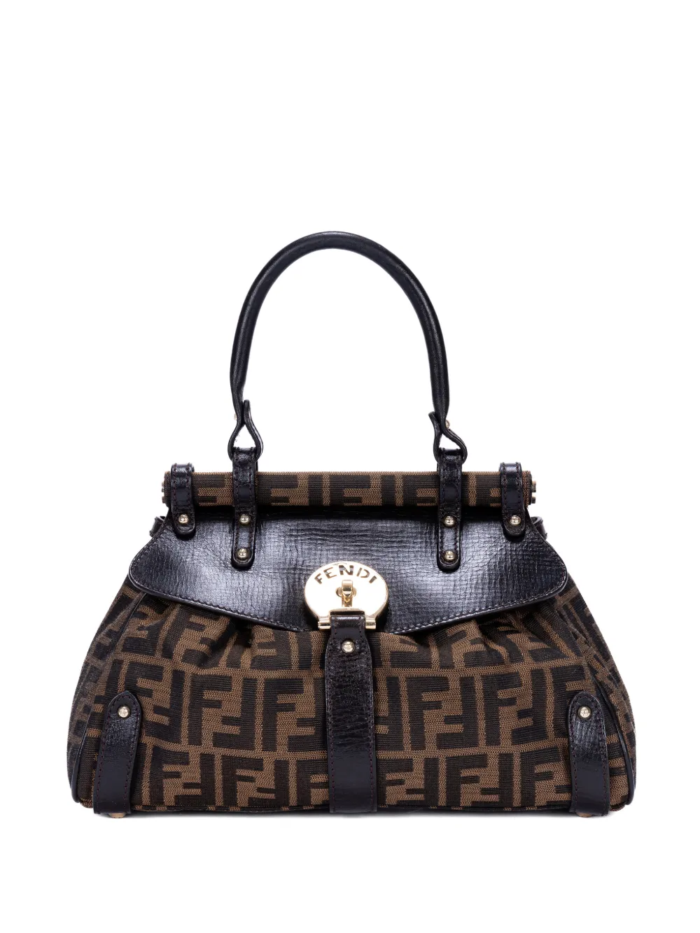 Fendi Pre-Owned medium Magic logo-pattern tote bag - Marrone