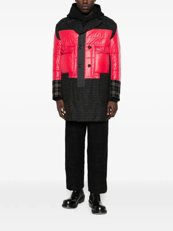 Junya Watanabe MAN Checked Quilted Coat | Black | FARFETCH IL
