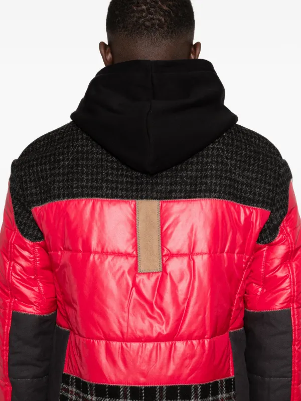 Junya Watanabe MAN Checked Quilted Coat | Black | FARFETCH IL