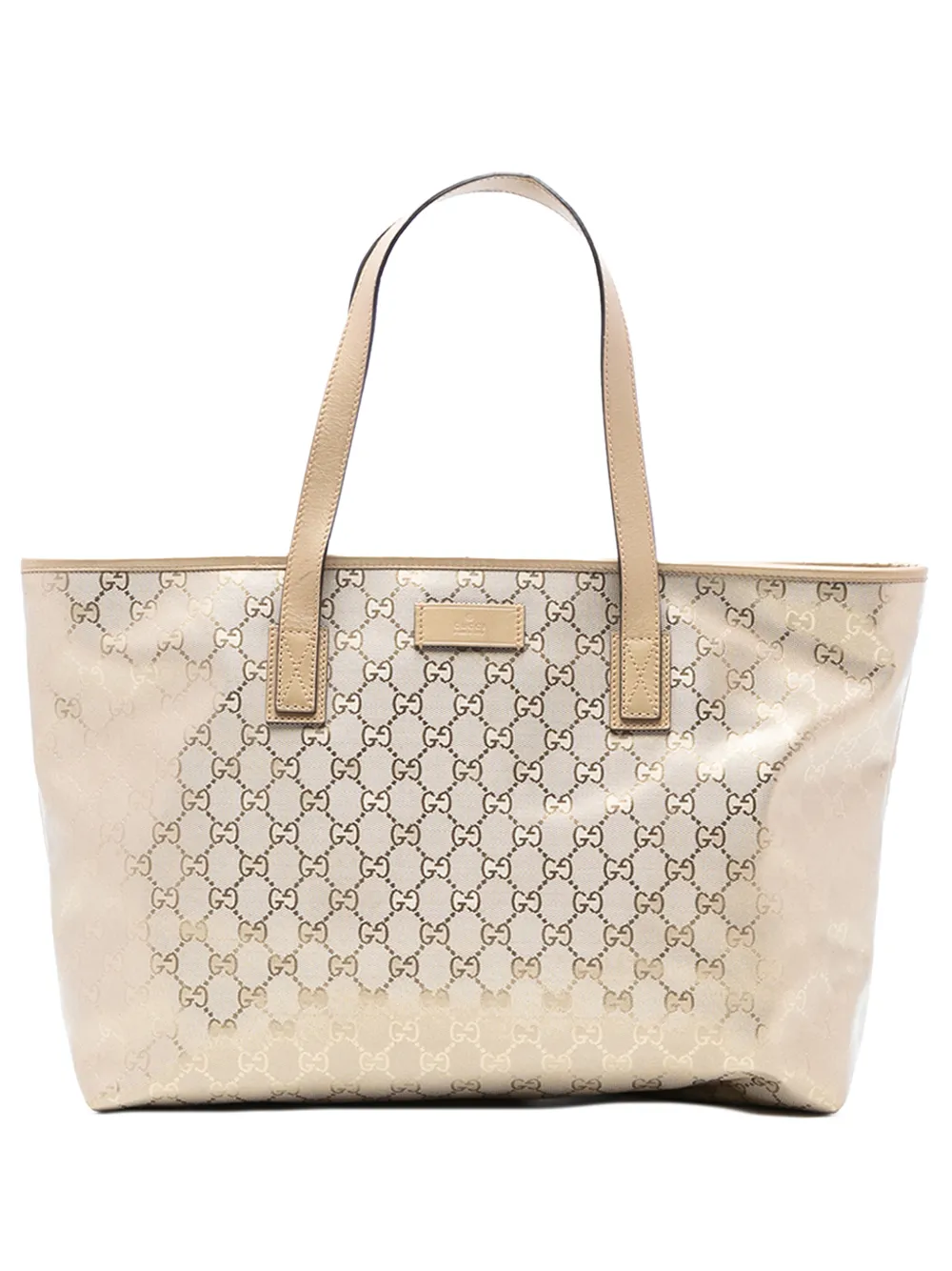 Gucci Pre-Owned 2016-2025 Medium GG Imprime tote bag - Oro