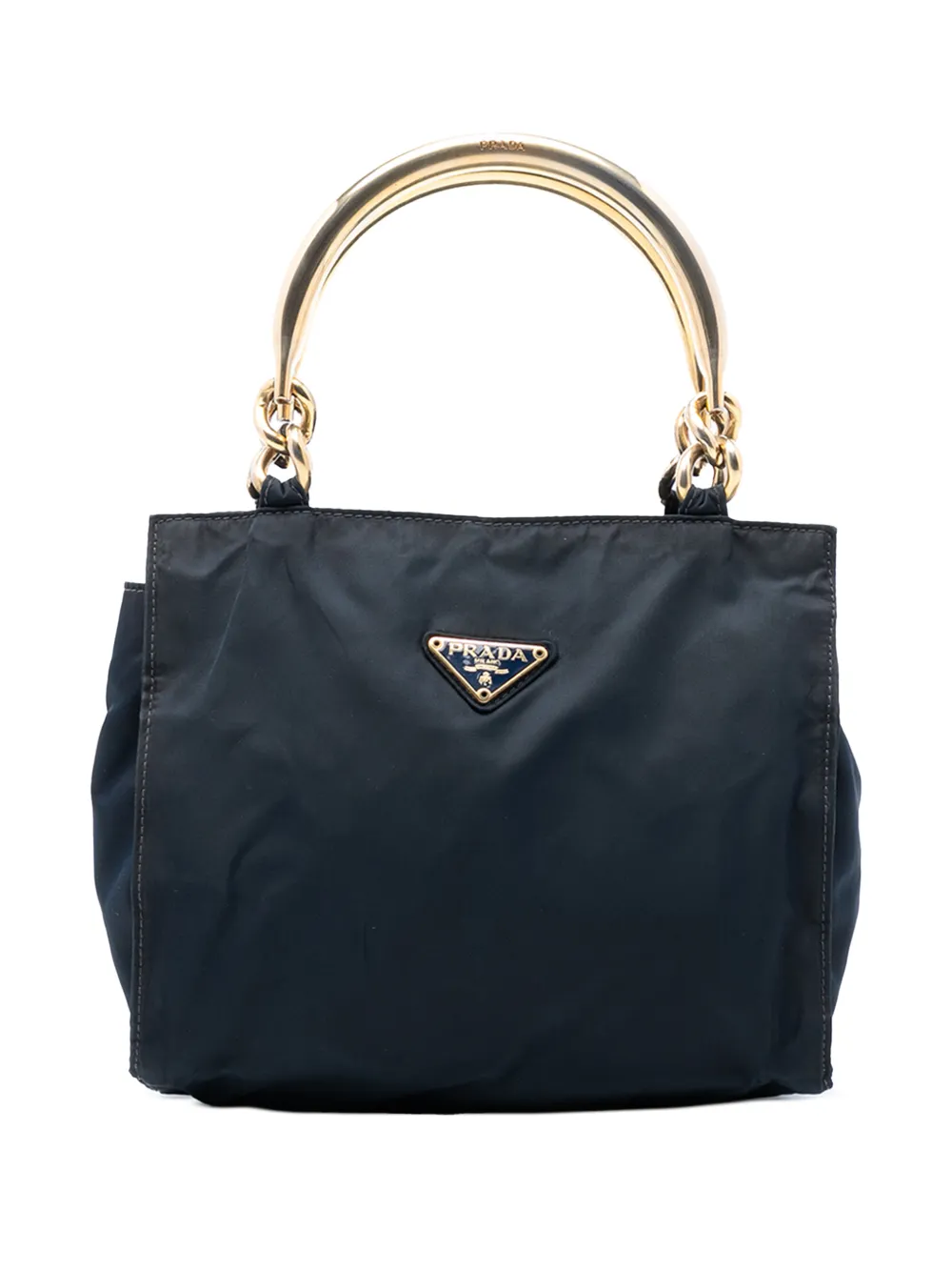Prada Pre-Owned 2000-2013 Tessuto Metal Handle Bag handbag - Blu