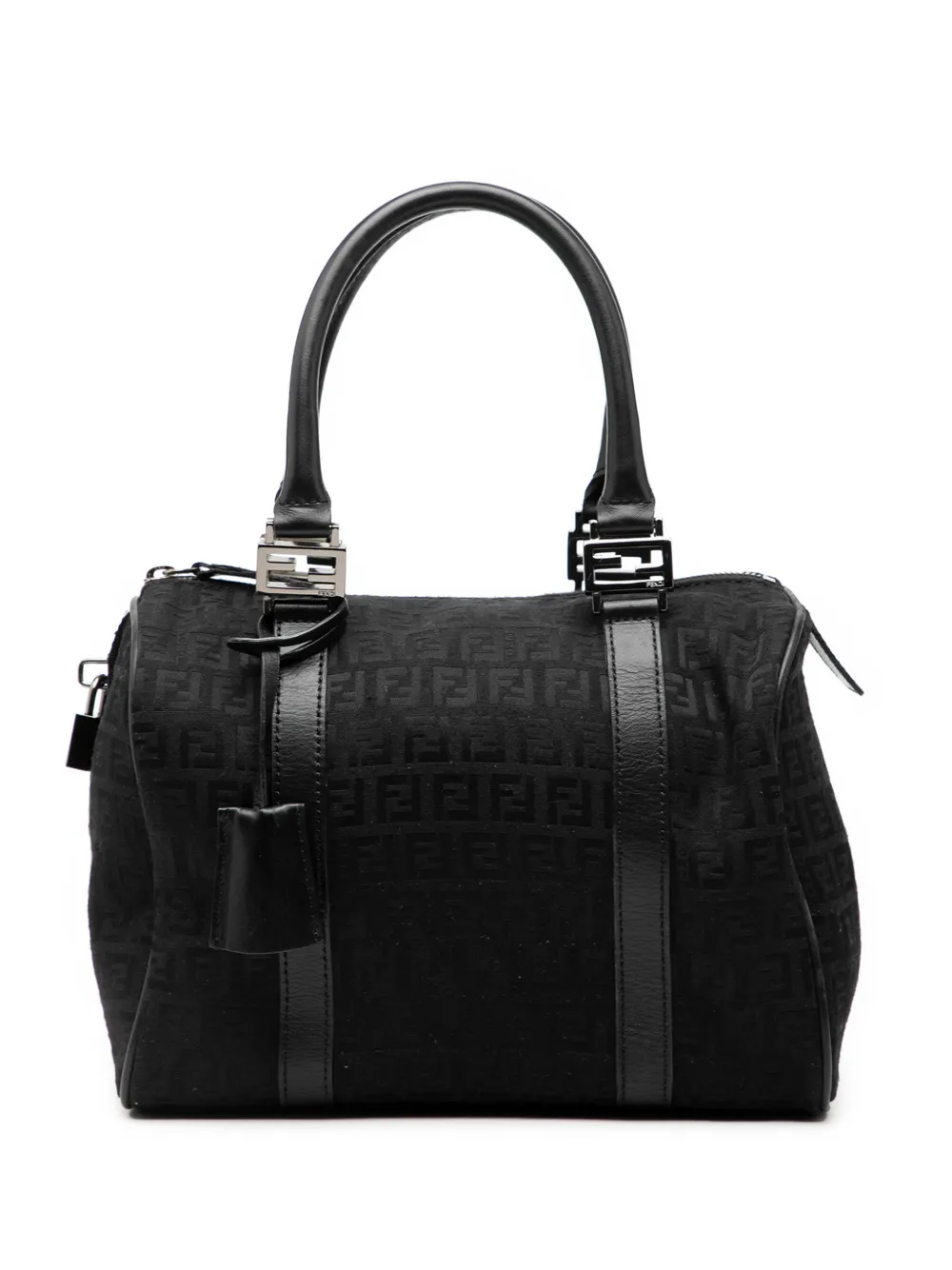 Fendi Pre-Owned 2000-2010 Zucchino Canvas boston bag - Nero