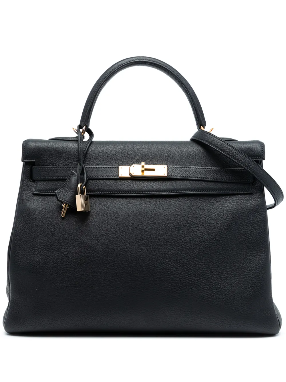 Hermès Pre-Owned Borsa a tracolla Togo Kelly II Retourne 35 2003 - Nero