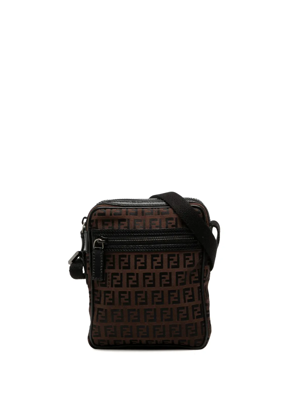 Fendi Pre-Owned 2000-2010 Zucchino Canvas crossbody bag - Marrone