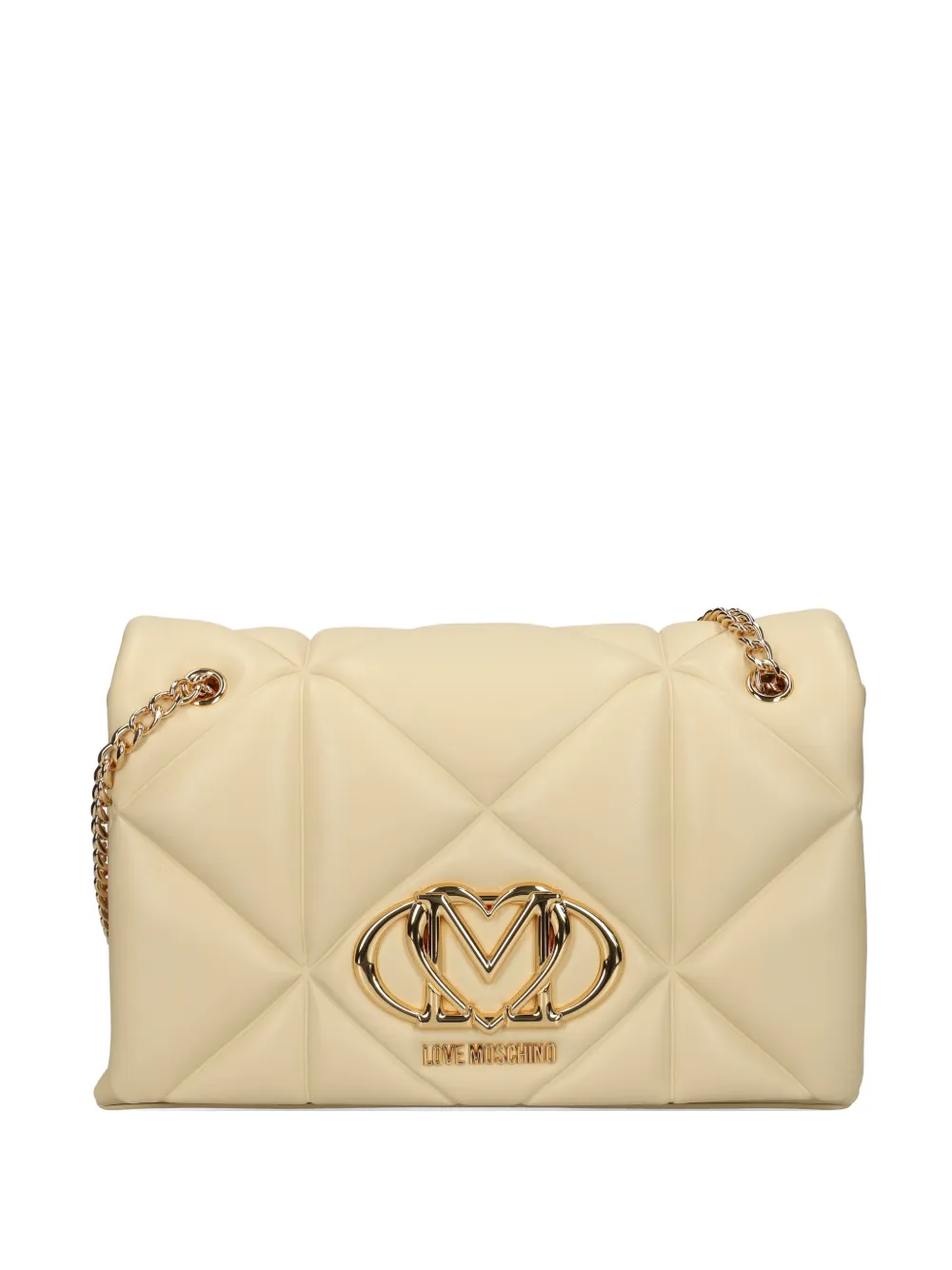 Love Moschino diamond-quilted shoulder bag - Toni neutri
