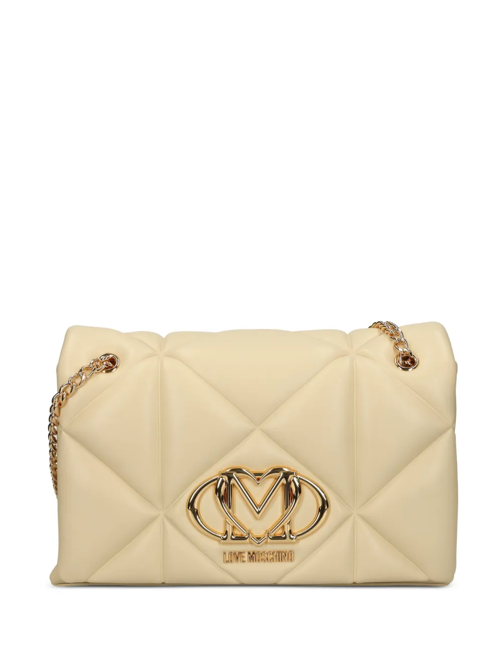 Love Moschino diamond-quilted shoulder bag - Toni neutri