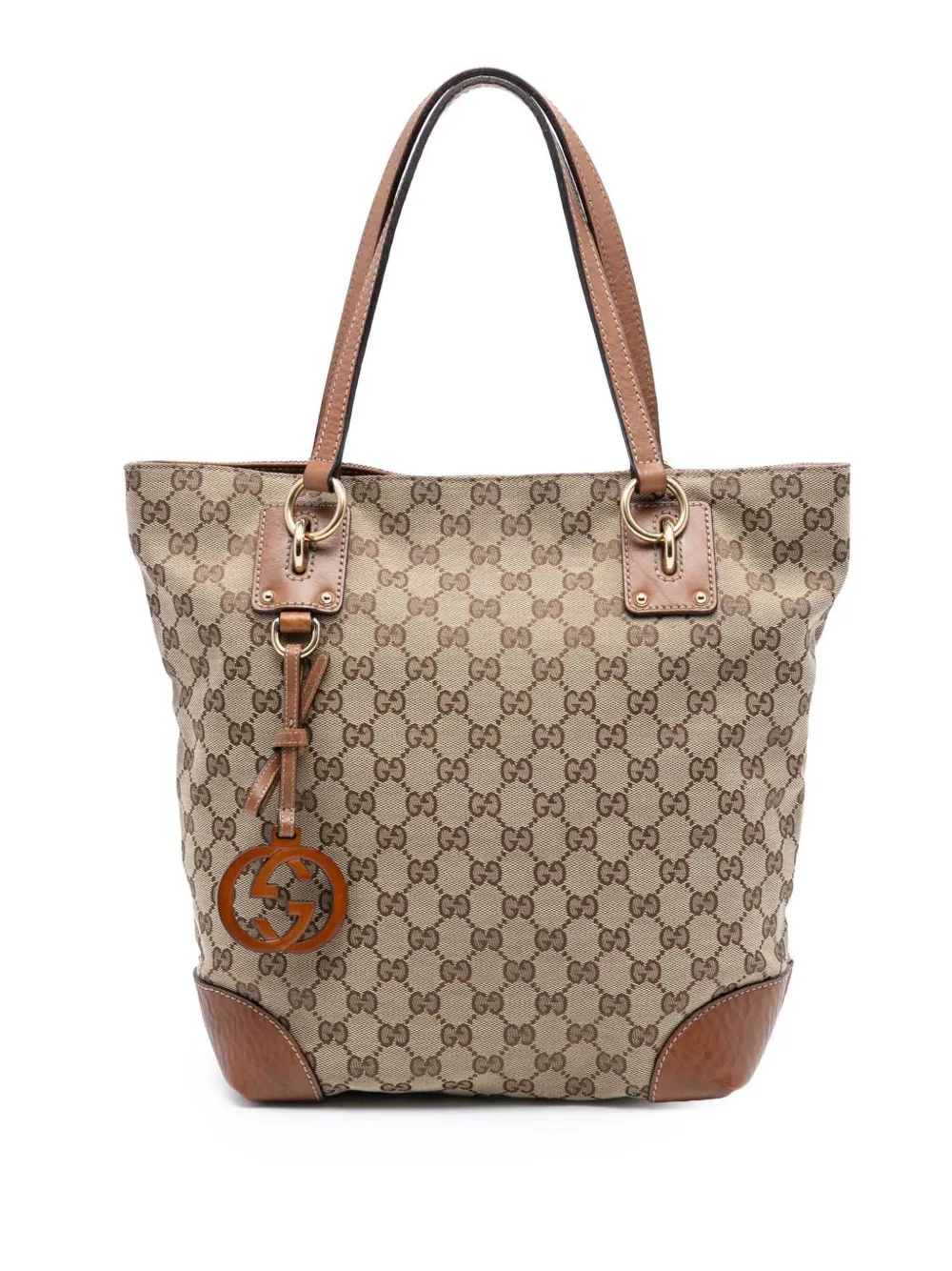 Gucci Pre-Owned 2016-2025 Medium GG Canvas GG Charm tote bag - Marrone