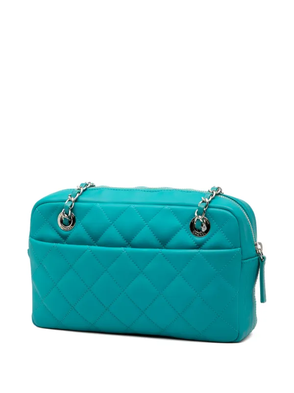 CHANEL Pre-Owned 2015-2016 Medium CC Quilted Rubberized Lambskin