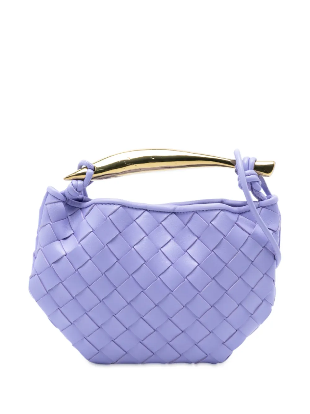 Bottega Veneta Pre-Owned 2012-2025 Baby Lambskin Intrecciato Sardine satchel - Viola