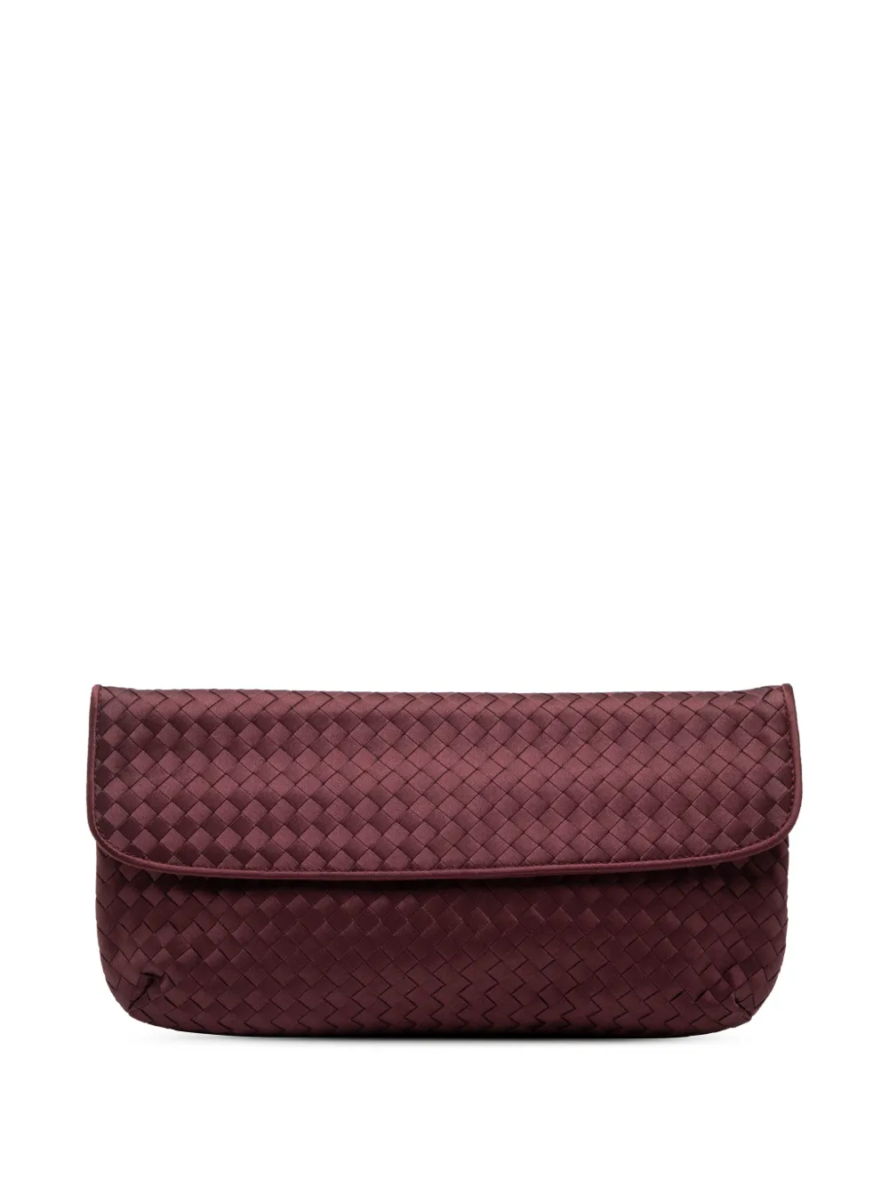 Bottega Veneta Pre-Owned 20th Century Satin Intrecciato clutch bag - Rosso