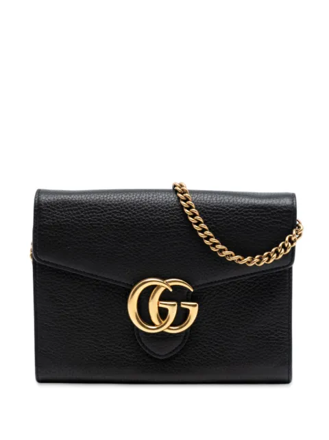 Gucci Pre-Owned 2016-2025 GG Marmont Leather Wallet on Chain crossbody bag