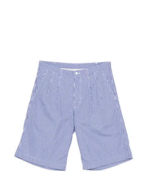 Comme Des Garçons Pre-Owned plisserede gingham-ternede shorts