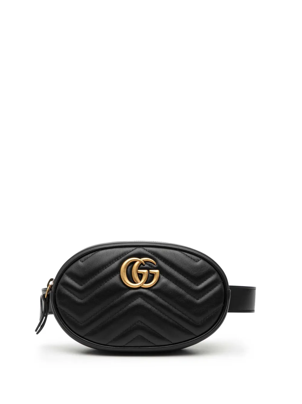 Gucci Pre-Owned 2016-2025 GG Marmont Matelasse Leather belt bag - Nero