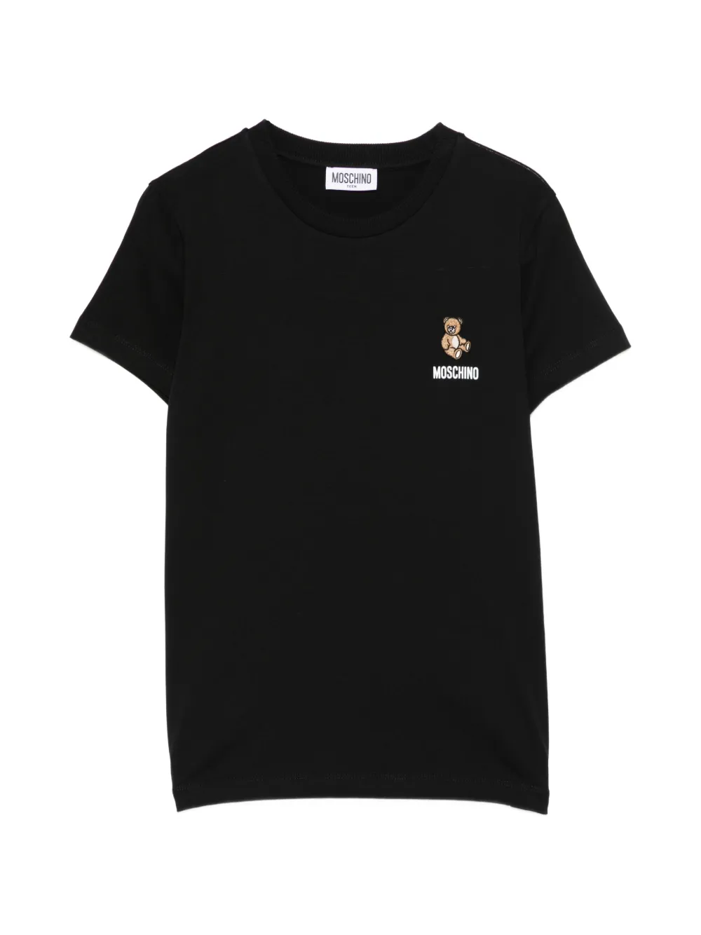 Moschino Kids logo-print T-shirt - Nero