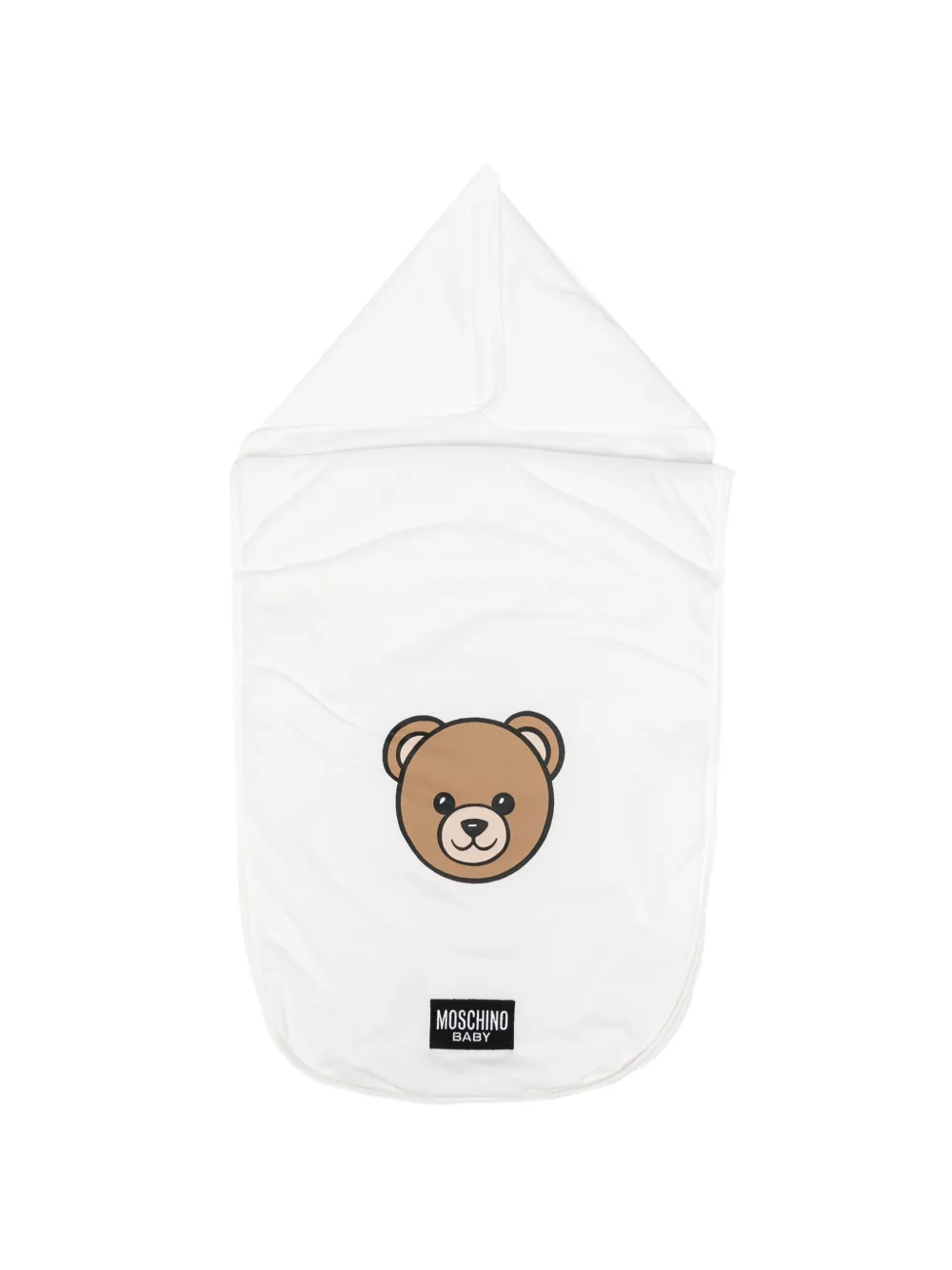 Moschino Kids bear graphic baby nest - Bianco