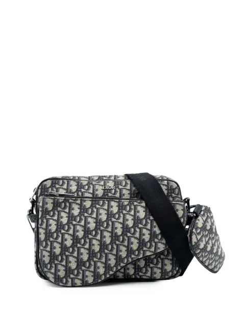 Christian Dior Pre-Owned 2023 Oblique Canvas Saddle Triple Pouch crossbody bag