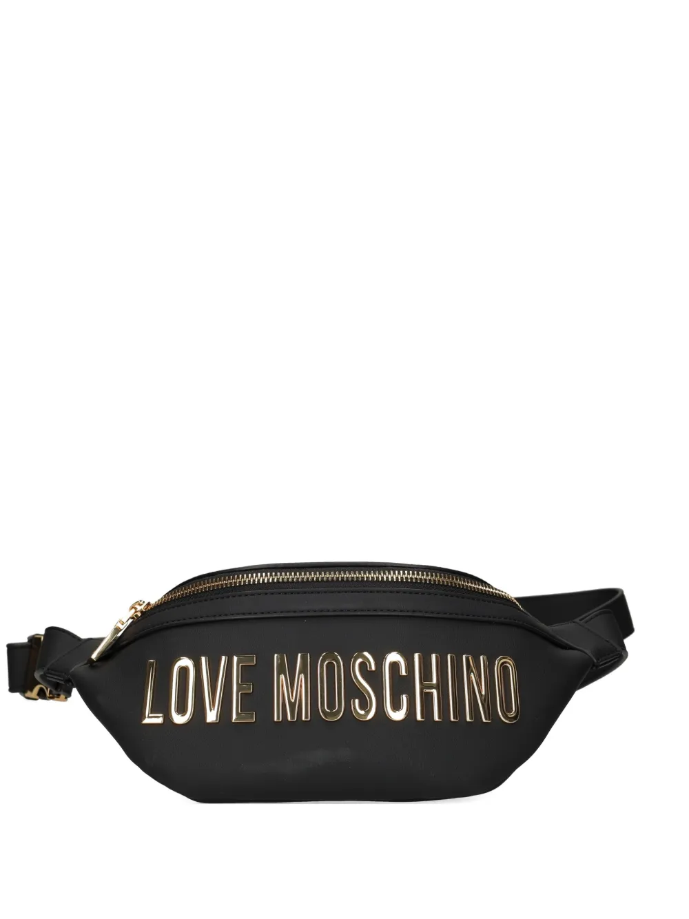 Love Moschino logo-appliqué belt bag - Nero