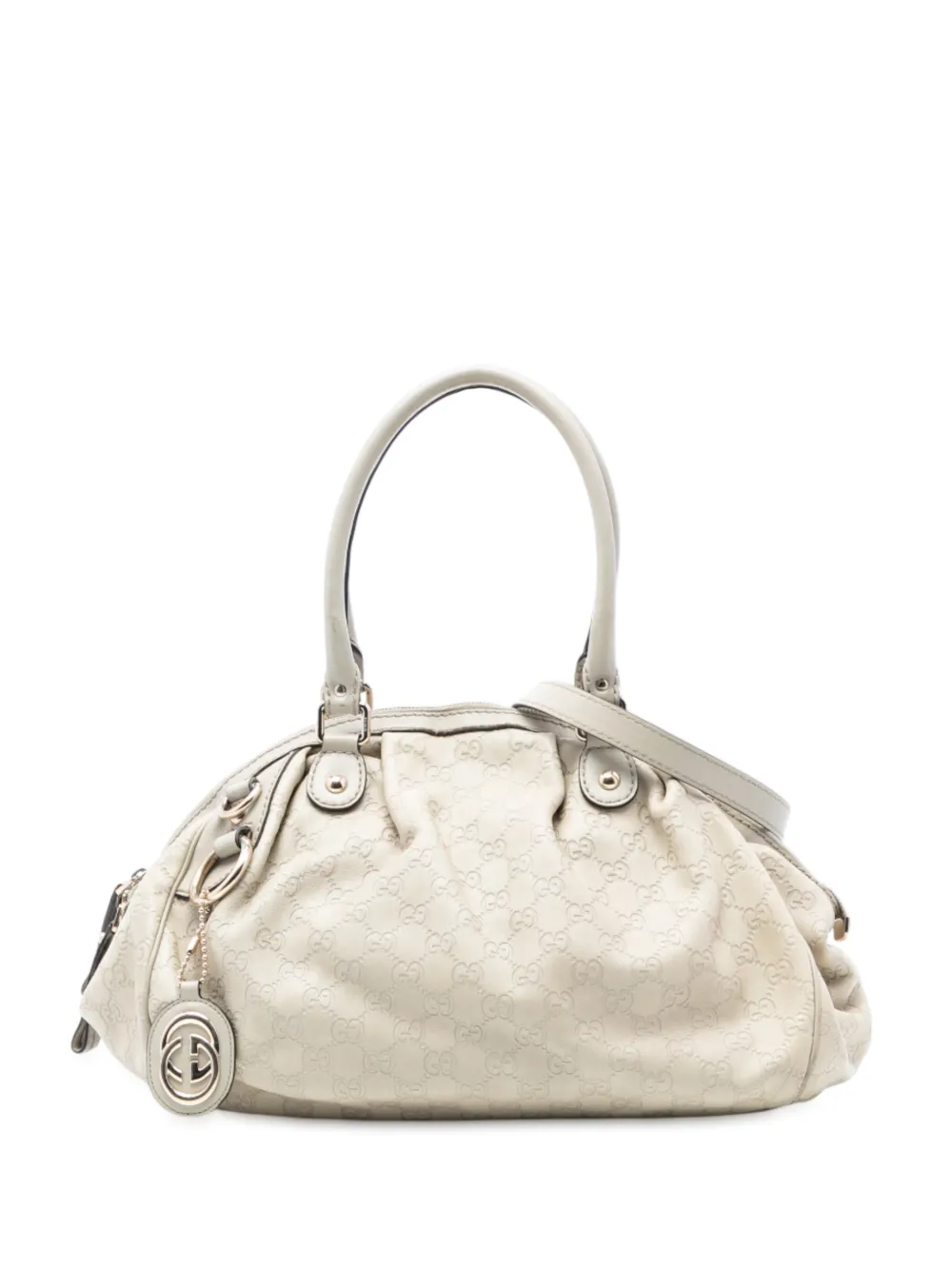 Gucci Pre-Owned 2016-2025 Guccissima Sukey satchel - Bianco