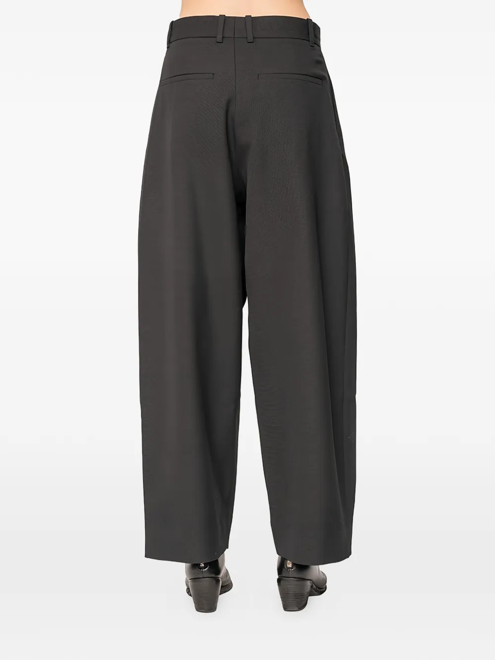  Studio Nicholson Line Pleat-detail Trousers - Black 