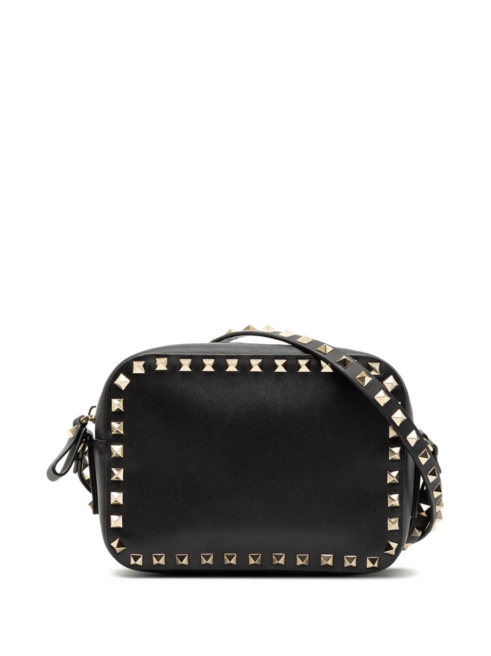 Valentino Garavani Pre-Owned 2000-2017 Leather Rockstud Camera Bag crossbody bag - Nero