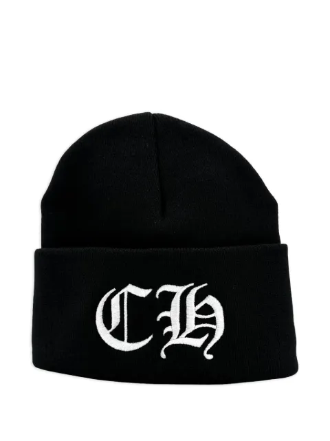 Chrome Hearts logo-embroidered beanie hat