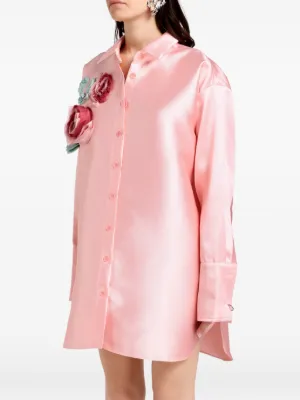 Marques'Almeida フローラル ペプラムトップ | ブラウン | FARFETCH JP