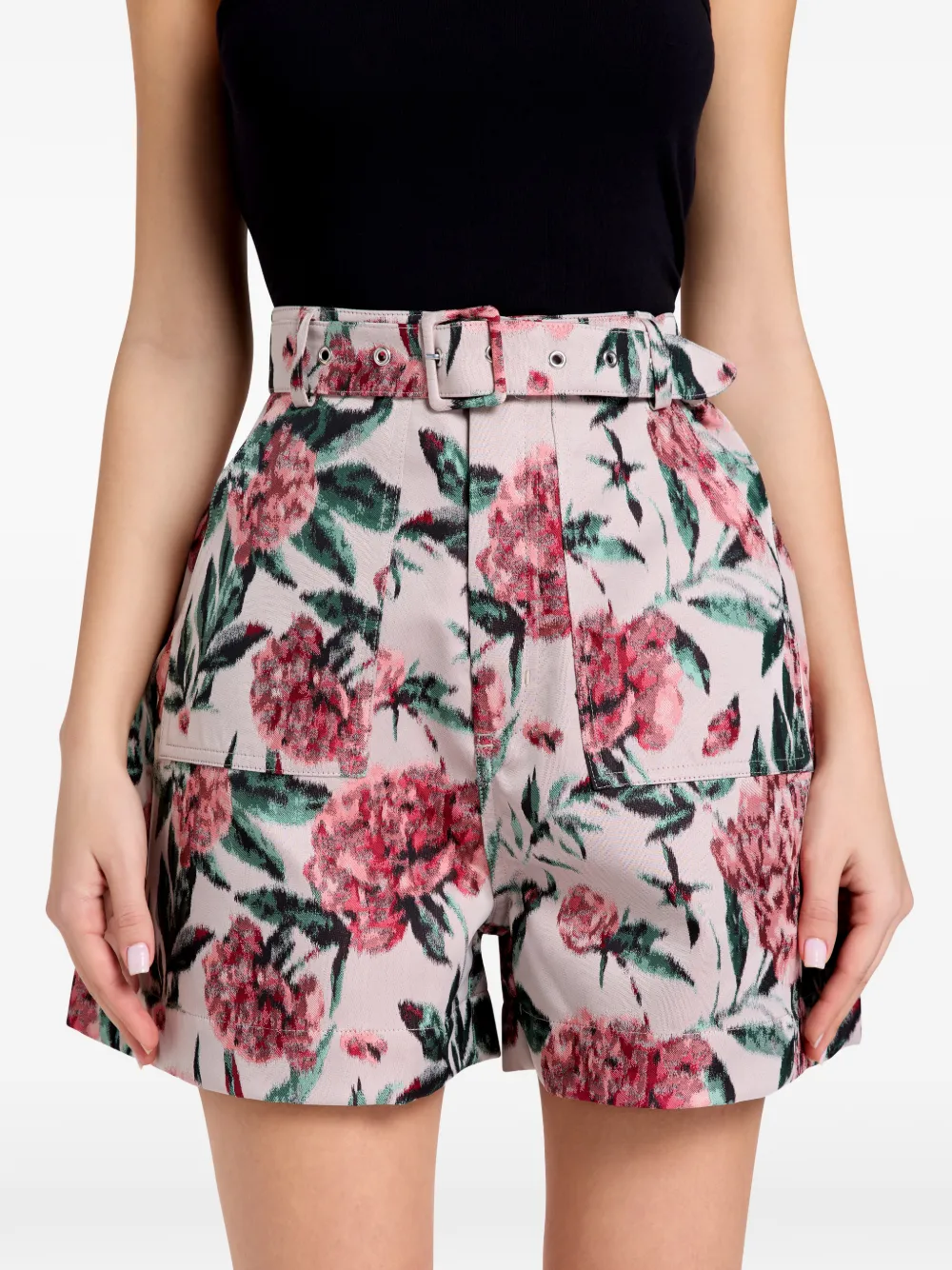 Marques'Almeida Shorts met bloemenprint Roze