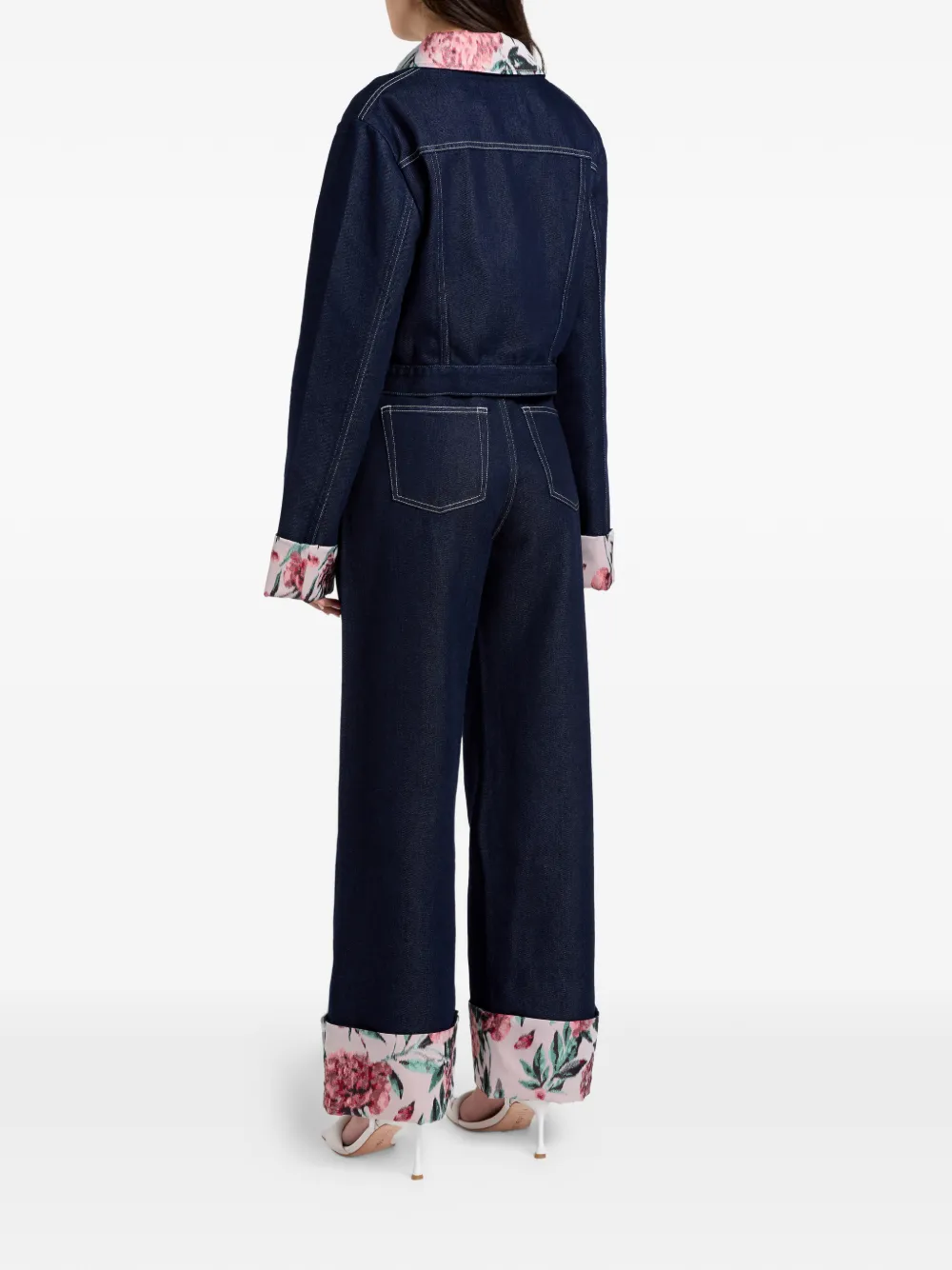 Marques'Almeida Jack met bloemenprint Blauw
