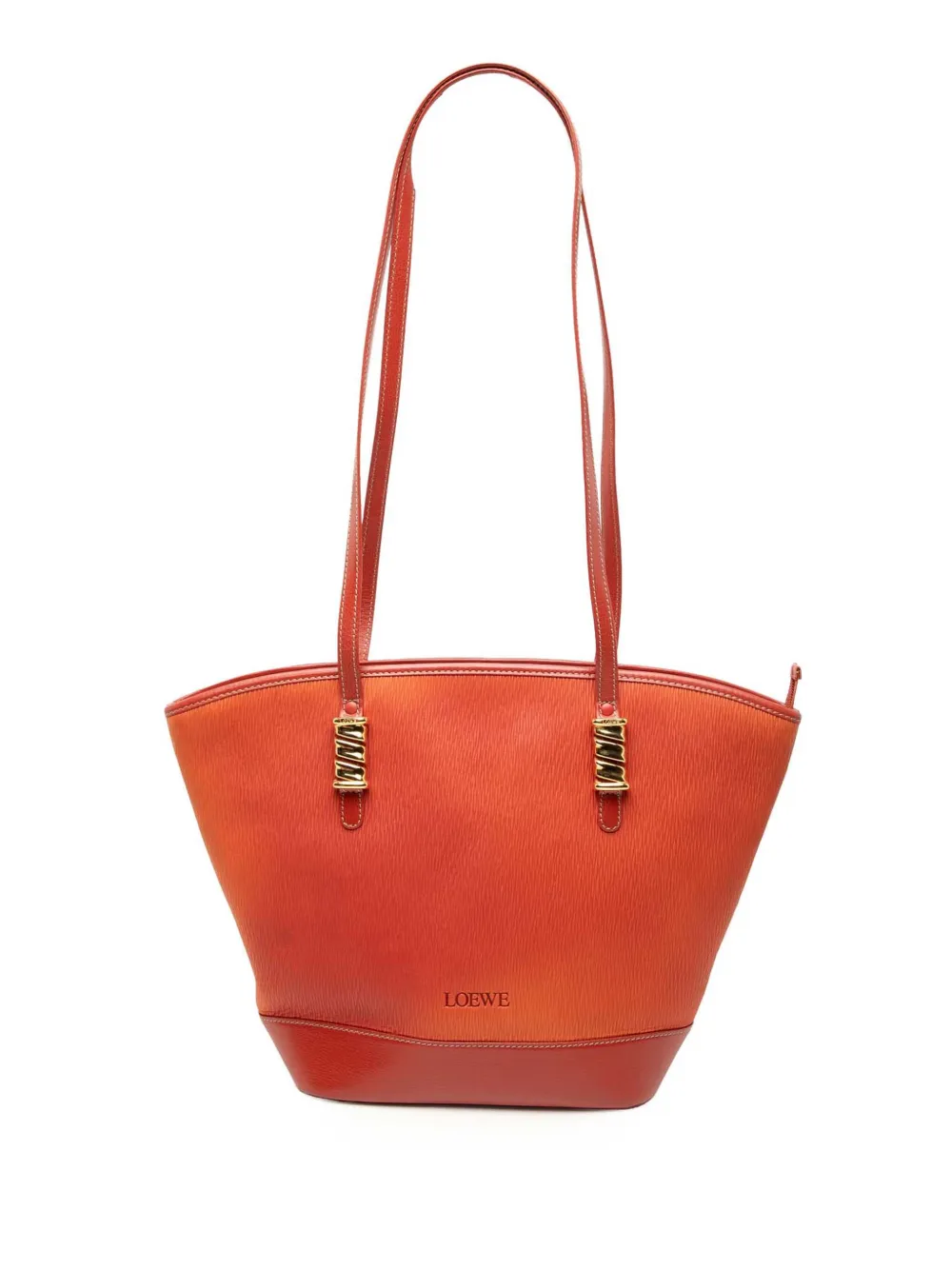 Loewe Pre-Owned 2000-2025 Leather Velazquez Twist shoulder bag - Rosso