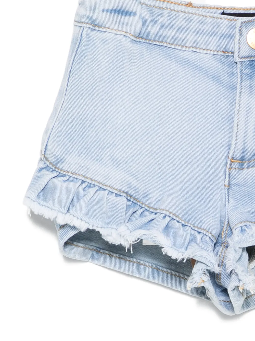 Molo Agnetha spijkershorts met ruches Blauw