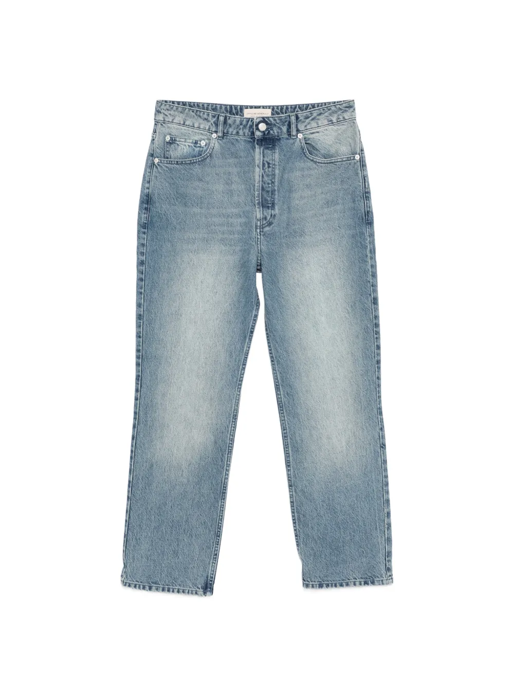 Officine Generale logo-patch jeans - Blu