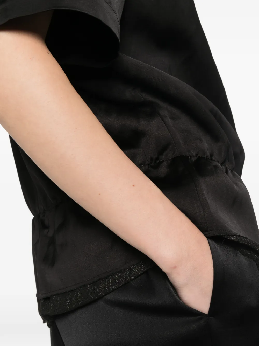 TOTEME Blouse met V-hals Zwart