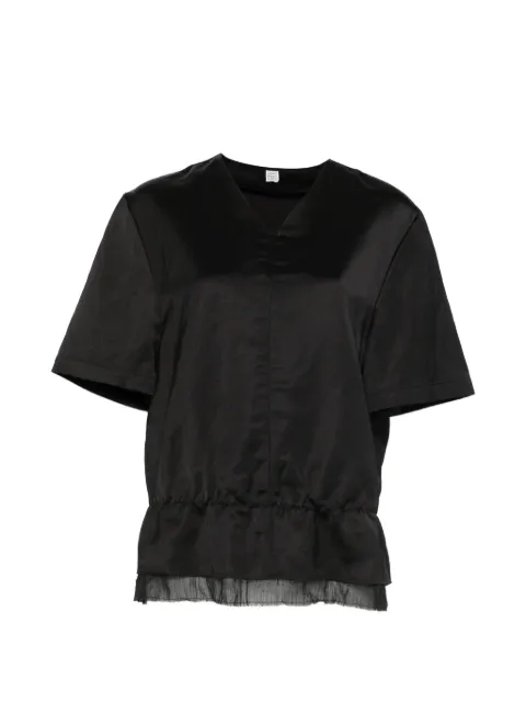 TOTEME V-neck satin blouse