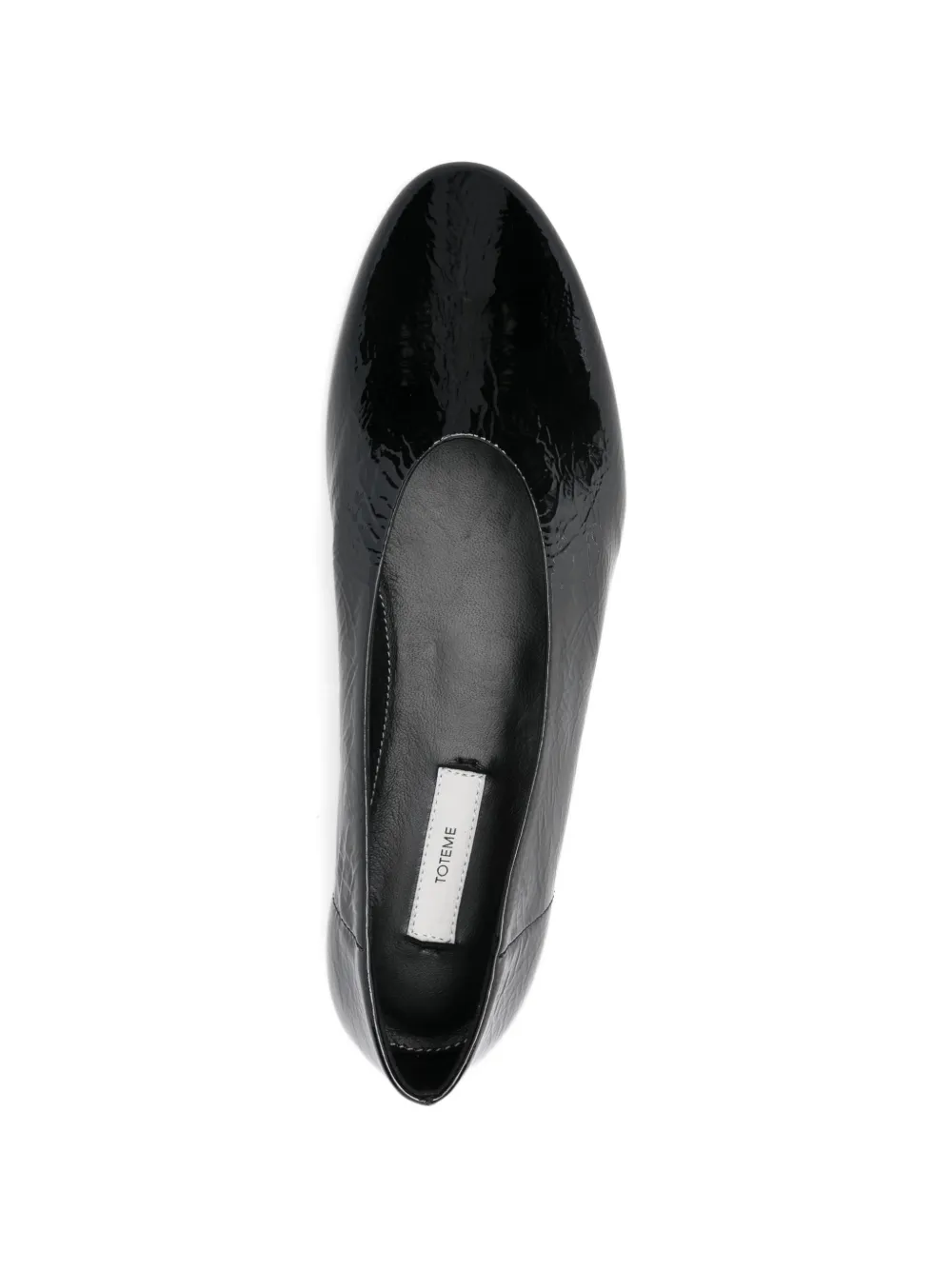 TOTEME Leren ballerina's Zwart