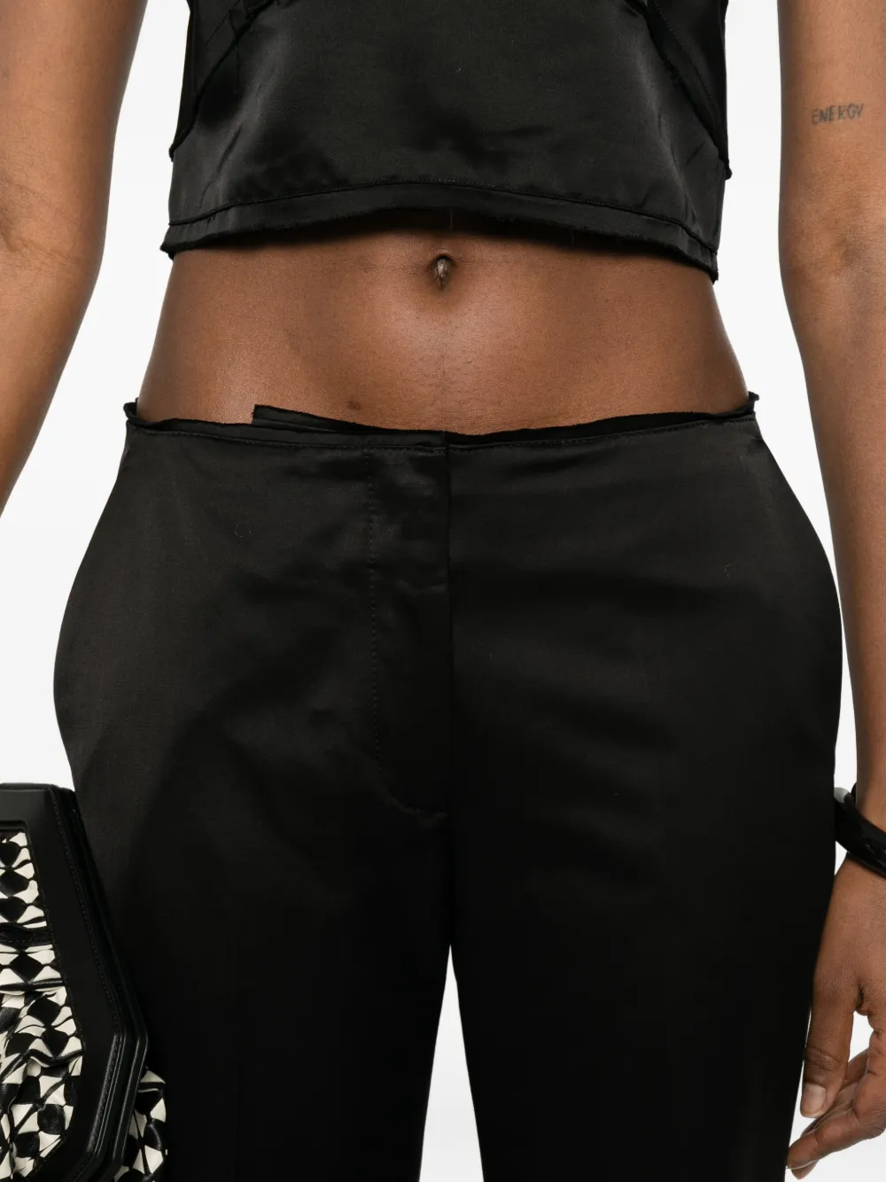 TOTEME Flared broek Zwart