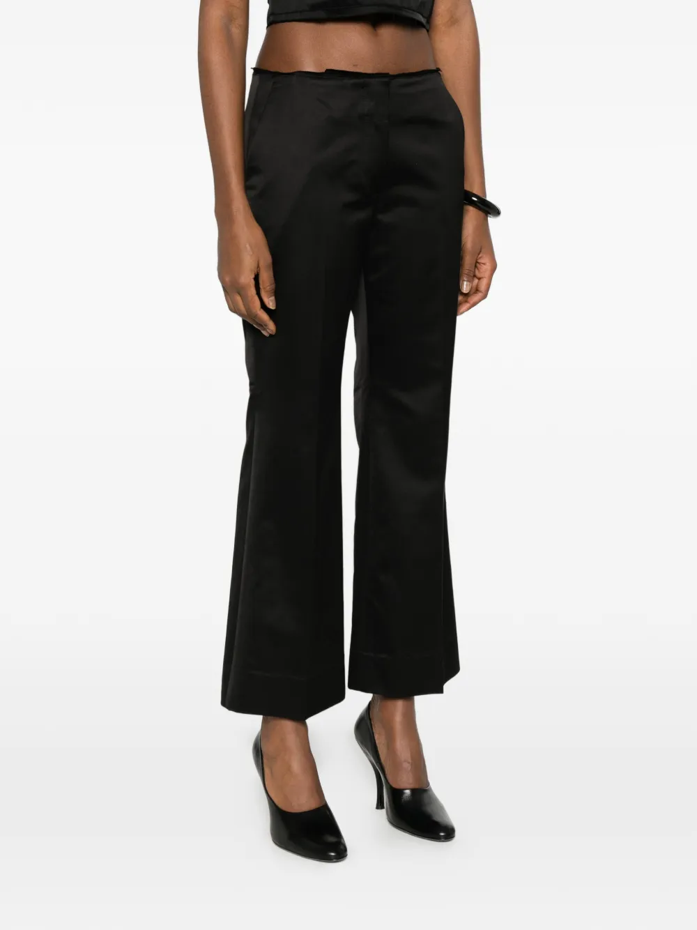 TOTEME Flared broek Zwart