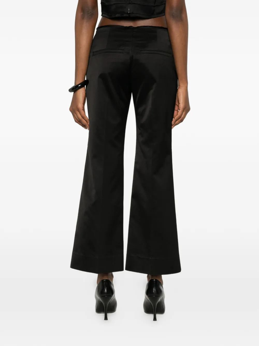 TOTEME Flared broek Zwart