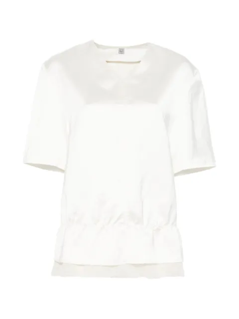TOTEME V-neck satin top