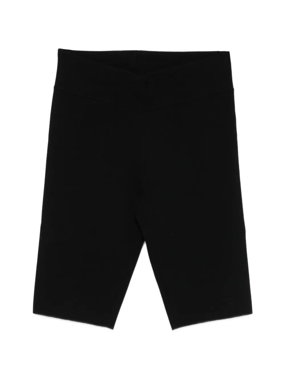 TOTEME elastic knee-length shorts - Nero