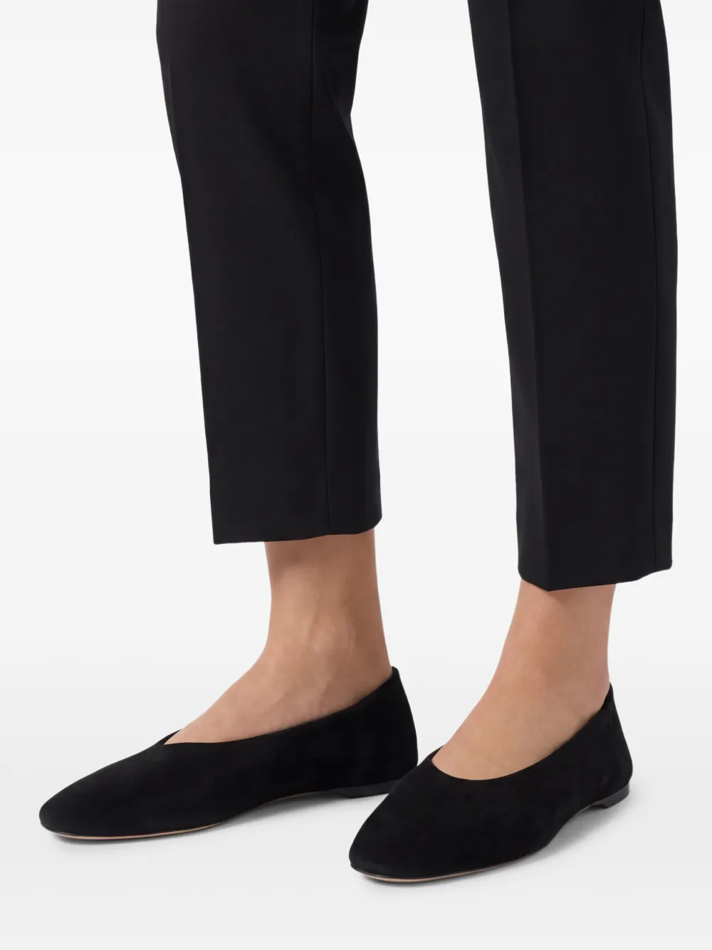 TOTEME Suède ballerina's Zwart