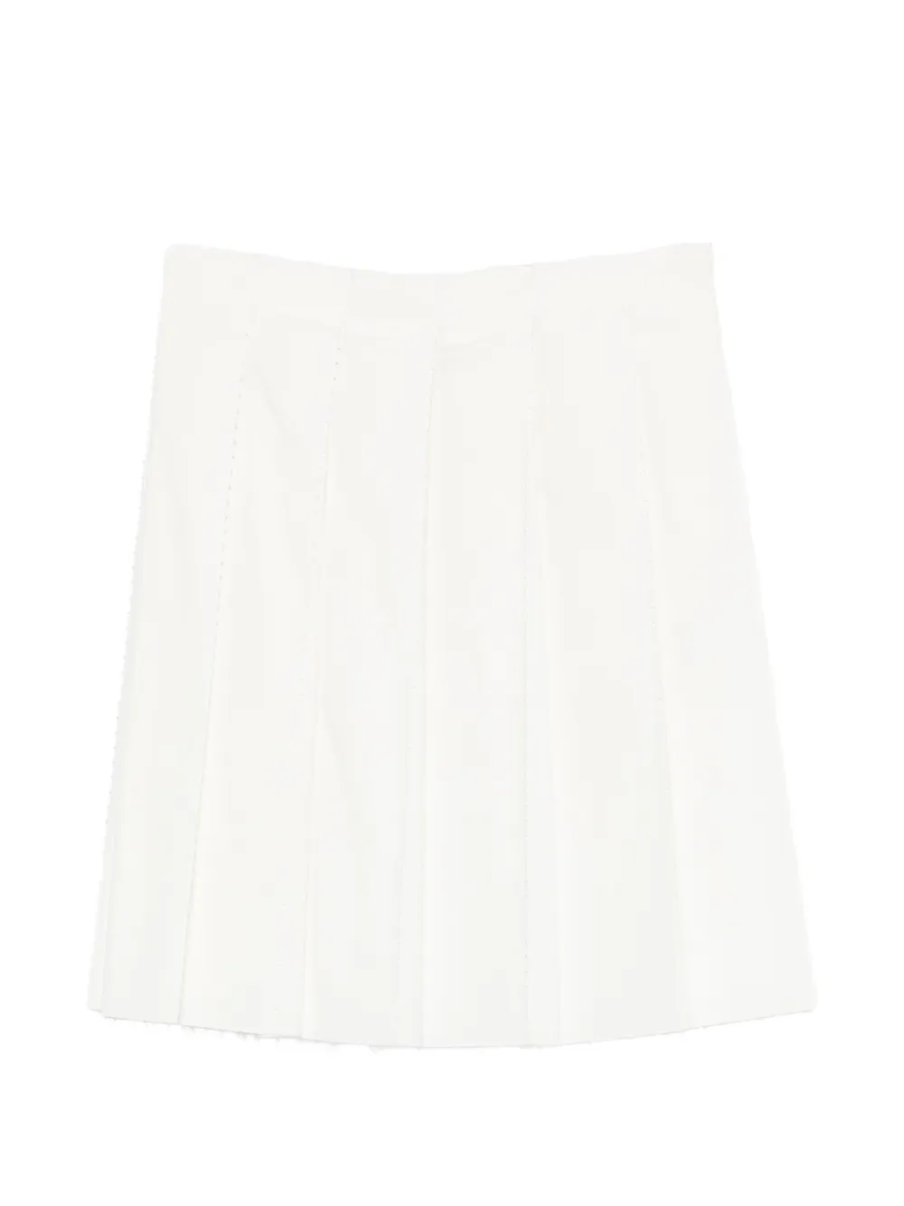 TOTEME beaded pleated mini skirt - Bianco