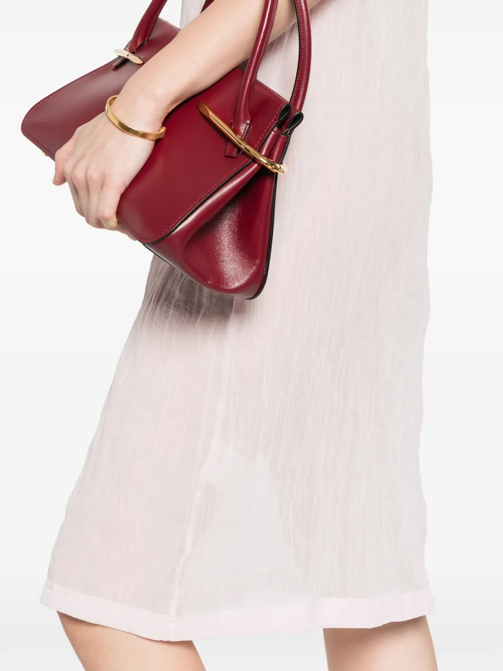 TOTEME Midi-jurk met V-hals Roze