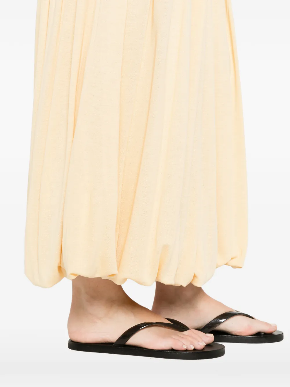 TOTEME Gesmockte midi-rok Beige