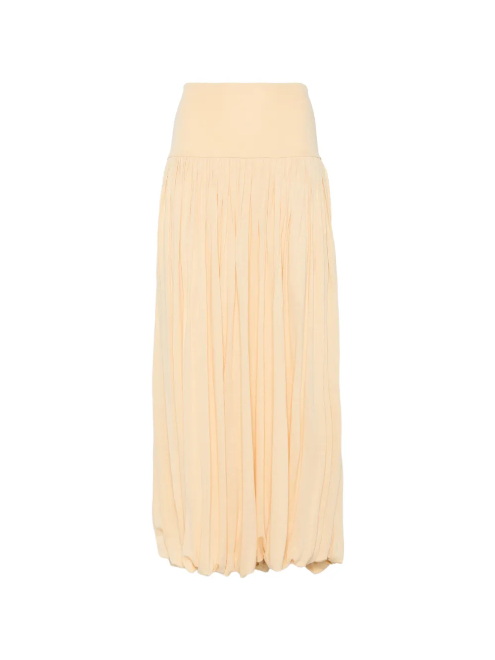 TOTEME gathered midi skirt - Nude