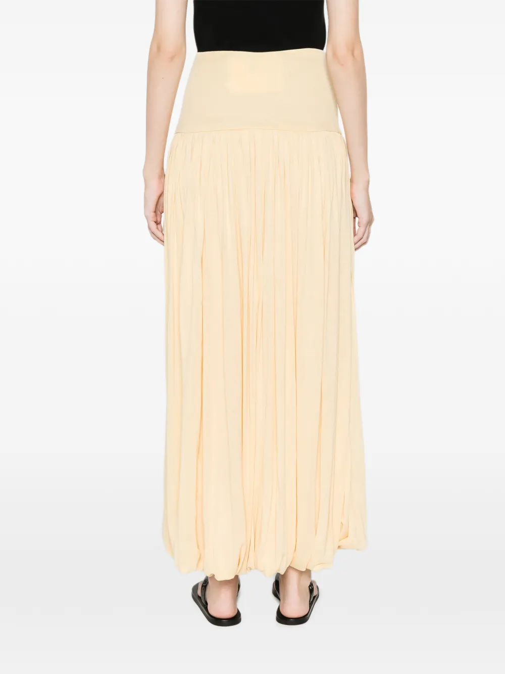 TOTEME Gesmockte midi-rok Beige