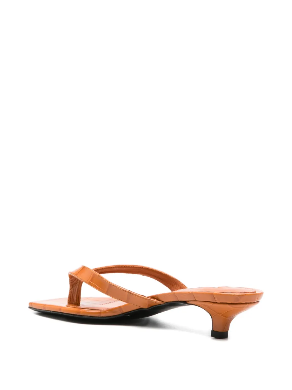 TOTEME embossed heeled sandals Oranje