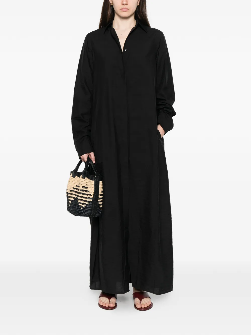 TOTEME Blousejurk met lange mouwen Zwart